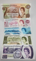 St. Helena full Banknote set - Years 80&#39;s  ready to be certified, UNC - $212.84