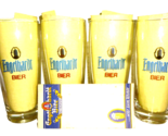 4 Engelhardt Bier +1973 Bad Hersfeld 0.4L German Beer Glasses &amp; Pub Invo... - £23.41 GBP