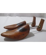 Vtg Pair  Mens Womens pointy toe Wooden Shoe Last Forms Hinged Design Ad... - $35.00