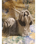 SANDICAST Vintage Sandra Brue Sculpture ‘95 SHIH TZU Dog 8&quot;x6”x4” Black ... - $545.28 MXN
