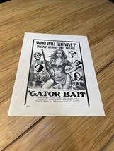 Vintage 1974 Gator Bait Movie Film Cinema Press Kit Claudia Jennings KG - $123.75