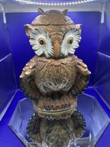 Vintage Quirky Cumberland Ware USA Owl Cookie Jar 14&quot; - $38.00