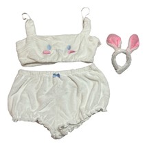 White Plush Bunny Costume Set with Headband – XX-Large - $353.86 MXN