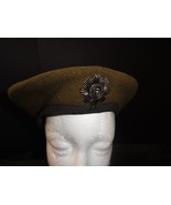 WWI WWII BRITISH SCOTS GUARD UNIFORM BERET W/ BADGE INSIGNIA SIZE 7 1/4 - $193.49