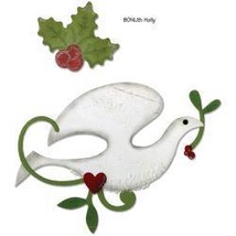Sizzix Basic Grey Dove And Holly Bigz And Embosslits Dies - £31.61 GBP