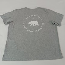 The North Face Women’s Gray Cotton Blend Short Sleeve Pullover T-Shirt Size XL image 2