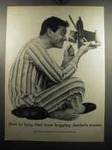 1957 Polaroid Land Camera Ad - How to keep Dad from hogging Junior&#39;s trains - £14.78 GBP