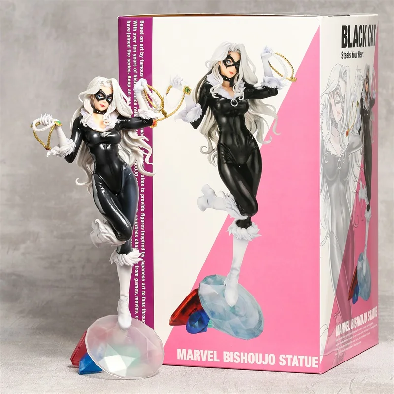 Marvel Bishoujo Statue Black Cat PVC Figure Model Toy Collection Display... - $35.23+