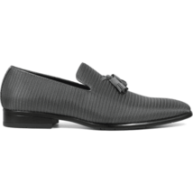 25343-020 Stacy Adams Men's Tazewell Plain Toe Tassel Slip On Gray image 6