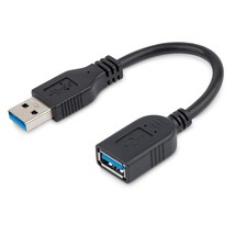 StarTech.com 6in Short USB 3.0 (5Gbps) Extension Adapter Cable (USB-A Ma... - $15.99