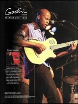 Lionel Loueke Godin Multiac Grand Concert SA acoustic/electric guitar ad print - $4.50