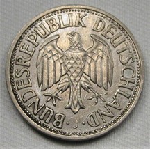 1957-J Germany 1 Mark XF Coin AD937 - £60.05 GBP