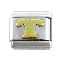 Italian Link Initial Charm, Letter T - $6.99