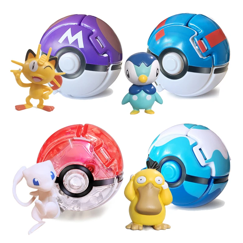 New Mewtwo Charizard Pokeball Anime Figure Tomy Pikachu Squirtle Pocket Monster - £9.09 GBP+