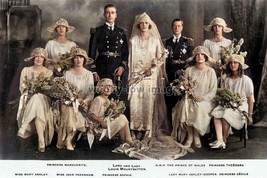 rc0863 - Lord &amp; Lady Mountbatten Wedding Group - photograph 6x4 - $3.84 CAD