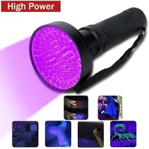 UV Flashlight 100 LEDs Ultraviolet LED Torch Detector Light for Dog Cat Urine - £23.70 GBP