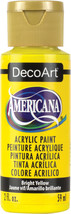 Americana Acrylic Paint 2oz Bright Yellow   Transparent - $6.36