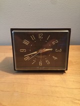 Vintage 60s Westclox Electric &quot;Dunbar&quot; clock with sweep second hand and alarm - £23.43 GBP