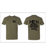 Christian Men&#39;s T-shirt HE IS GREATER THAN I Olive Green Jesus Inspirati... - $407.56 MXN+