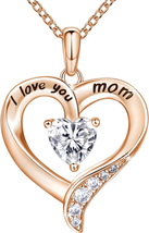 Gifts for Wife from Husband, 925 Sterling Silver Heart Necklace for Women Engrav - £50.51 GBP