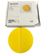 Ikea BEGRIPA Handle, yellow/half-round, 5 1/8 " (2 pack) 105.400.84 - NEW - $15.15