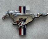 Chrome red white blue pony galloping horse emblem for Mustang. Light Blem - £14.03 GBP