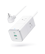 RAVPower 6-Port Power Strip, 3 AC Outlets, Flat Plug High Speed Charging... - $77.94 CAD