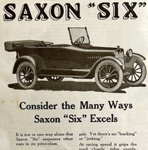 1916 Saxon Motors Saxon Six Advertisement Automobilia Ephemera DWMYC3 - £11.93 GBP