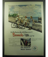1949 Pan American World Airways Ad - Only daily 3 hour service to Bermuda - £14.55 GBP