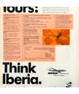 1969 Iberia Airlines Advertisement Spain Europe International Vintage DW... - $460.99 MXN