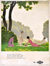 11471.Decor Poster print.Room interior.Wall art.Two couple picnic.retro poem - £13.66 GBP+