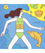 Maya Gabeira Art Postcard Surfer 2018 Female Athlete Unposted Paukova E99E - $364.42 MXN