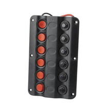 Marine Switch Panel with Circuit Breakers - 6-Way - £68.52 GBP