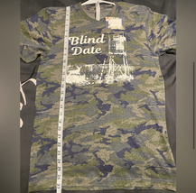 Live & Tell Apparel Camo Blind Date Tee NWT Small Green, Navy, Gray image 5