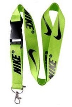 Green Nike Lanyard Keychain ID Badge Holder Quick release Buckle - $9.99