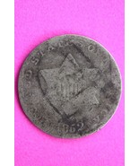 1852 Trime 3 Three Cent Silver Dime Low Grade Filler Exact Coin Shown 39 - $25.74 CAD