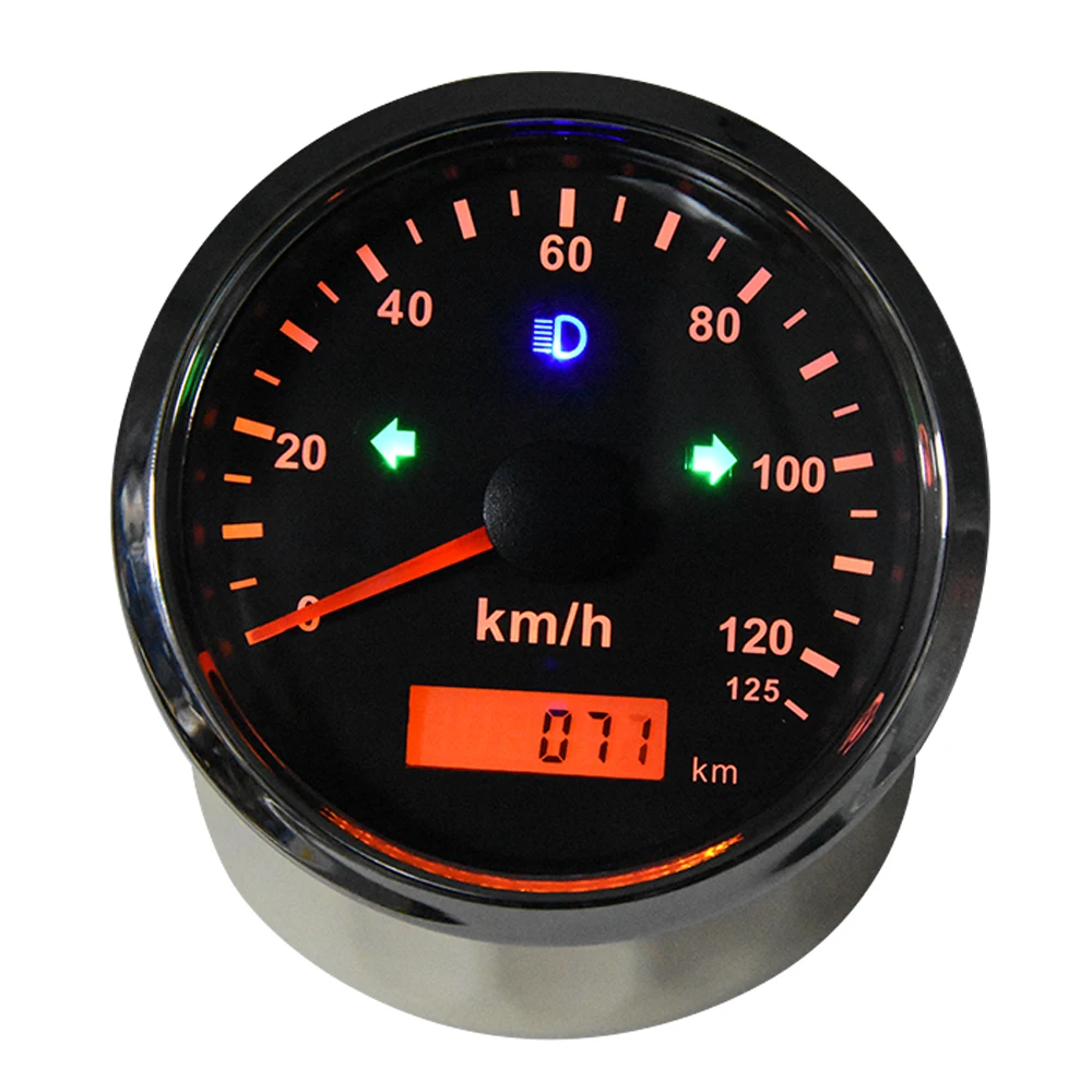 12V/24V Waterproof 85mm GPS Speedometer Odometer 125km/h GPS Speed Gauge for Car - £75.01 GBP+