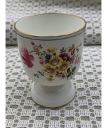 Royal Crown Derby POSIE ELY CHELSEA Double Egg Cup White Gold Trim Flora... - £14.90 GBP