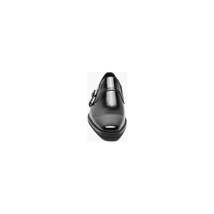 Men's Stacy Adams Kilgore Plain Toe Double Monk Strap Shoes Black 20206-001 image 6