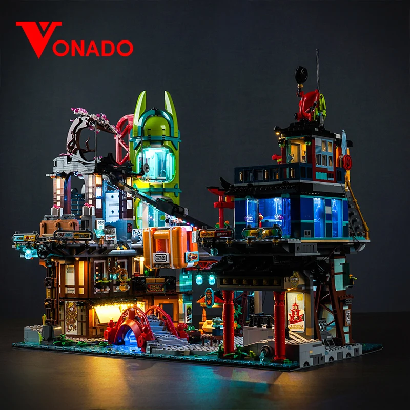 Vonado LED Light 71799 Set Ninja City Market DIY Toy Special Light (only - £59.57 GBP+