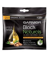 Garnier Black Natural cream 2.0 Original Black Hair Colour Cream (Pack o... - $12.39 CAD