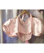 Beautiful Sugar Thrillz Baby Pink Puff Sleeves Halter Top Size M NWT - £43.12 GBP