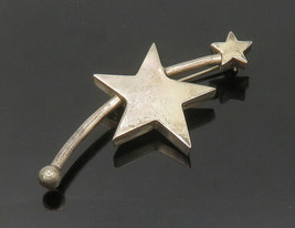 MEXICO 925 Sterling Silver - Vintage Shooting Star Motif Brooch Pin - BP8248 - £46.24 GBP