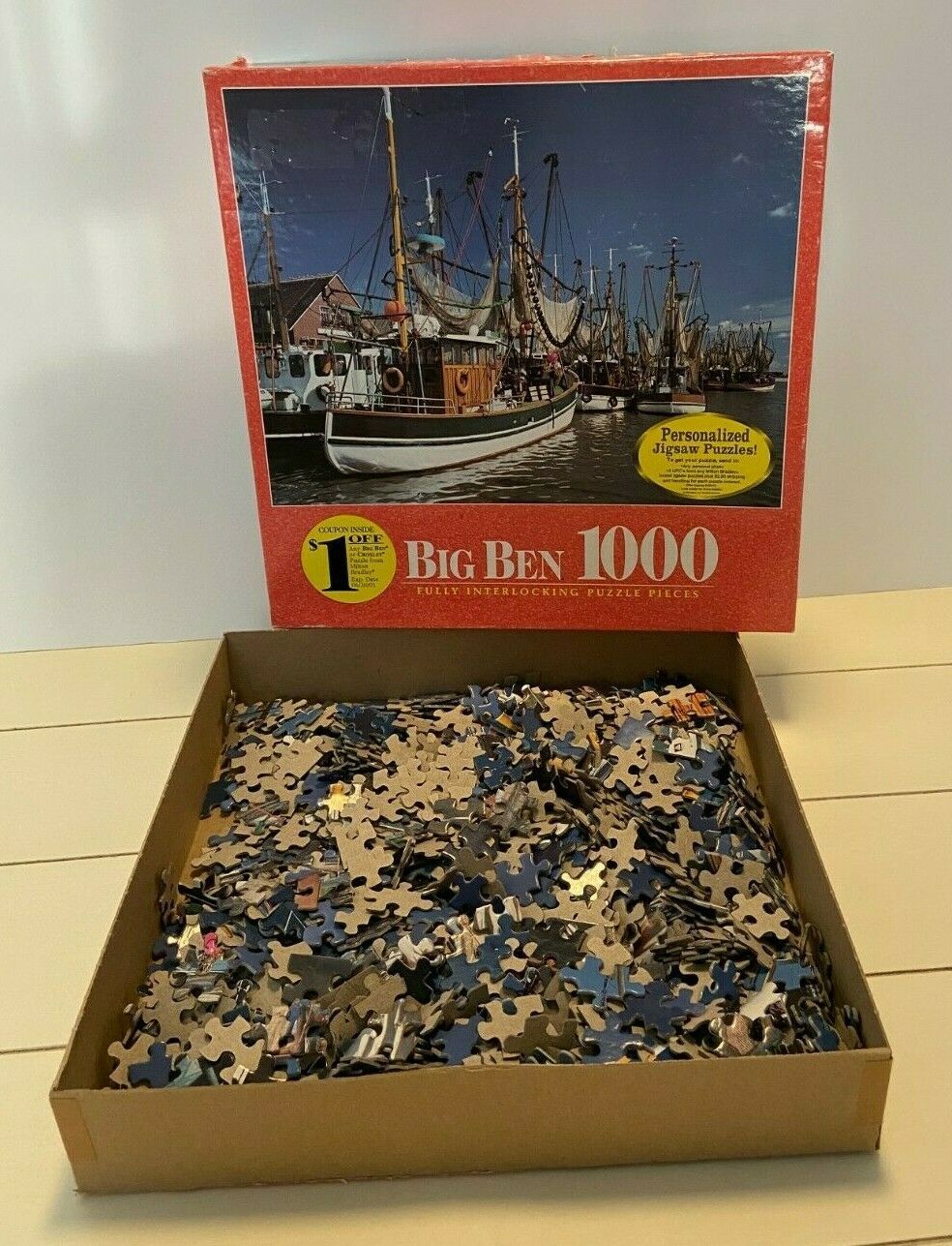 Primary image for Vintage East Friesland Holland 1000 Piece Jigsaw Puzzle Big Ben