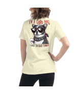 Women’s Relaxed T-Shirt - Good Dog Back Print Citron - $75.21 CAD