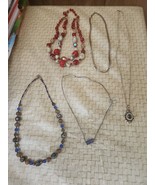 Gold/Silver Tone  Neckkace  Lot of 5 Vintage Long 22&quot; Avon Signed - $501.63 MXN
