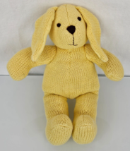 Vintage Baby Gap Yellow Stuffed Plush Knit Hopper Bunny Rabbit 11&quot; I belong to - £39.21 GBP
