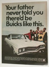 1966 Vintage Print Ad 1967 Model Buick GS-400 Your Father Never Told You GM V8 - £5.52 GBP