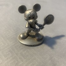 Walt Disney 1.75” Schmid Fine Pewter Mickey Mouse Tennis Racket #404 - £16.74 GBP