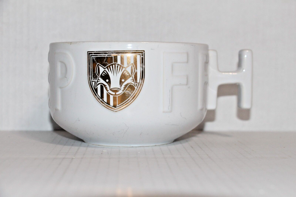 Harry Potter Hufflepuff Hallmark Large Soup Mug Coffee Cup Hard to Find Item - $19.32